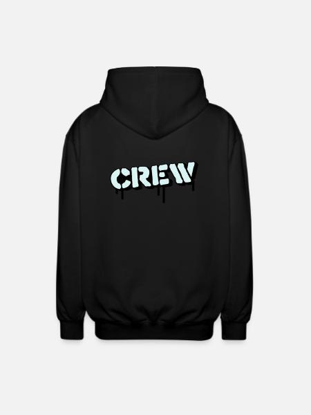 crew - Unisex Kapuzenjacke - Schwarz