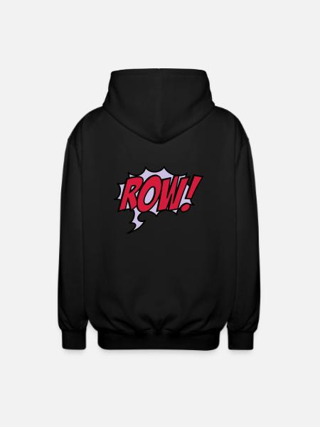 row - Unisex Hooded Jacket - black