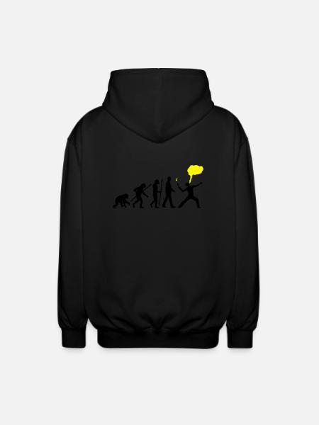 feuerschlucker_072016_a_2c - Unisex Kapuzenjacke - Schwarz