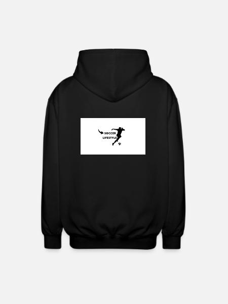Soccer lifestyle - Unisex Hooded Jacket - black