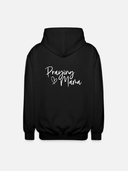 Praying Mama - Unisex Hooded Jacket - black