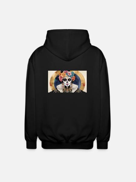 LA CATRINA DELUXE - Unisex Hooded Jacket - black