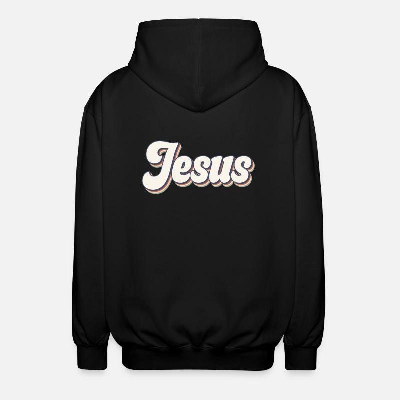 Jesus - Unisex Kapuzenjacke - Schwarz