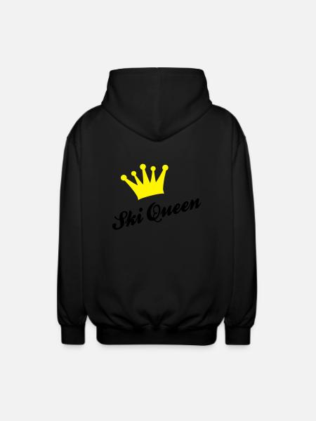 Ski - Unisex Kapuzenjacke - Schwarz
