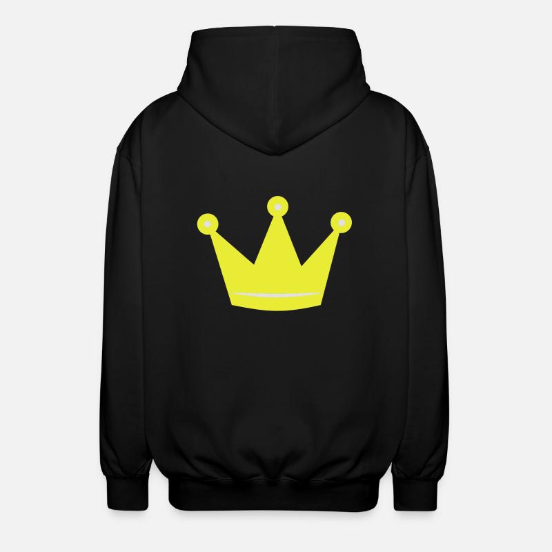 Krone Geburt Geburtstag Kinder T-Shirts - Unisex Kapuzenjacke - Schwarz