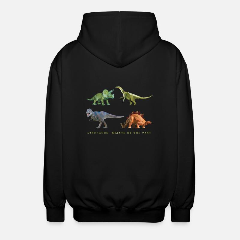 dinosaurier_06201401 - Unisex Kapuzenjacke - Schwarz
