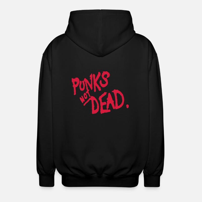 Punks not Dead - Unisex Kapuzenjacke - Schwarz