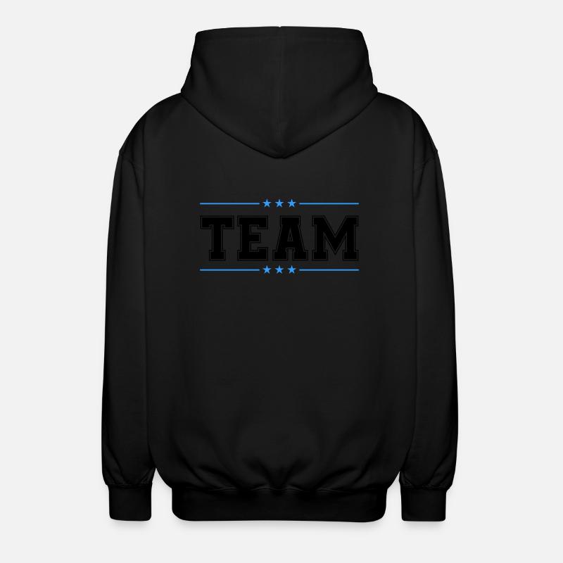 Team 02 - Unisex Hooded Jacket - black
