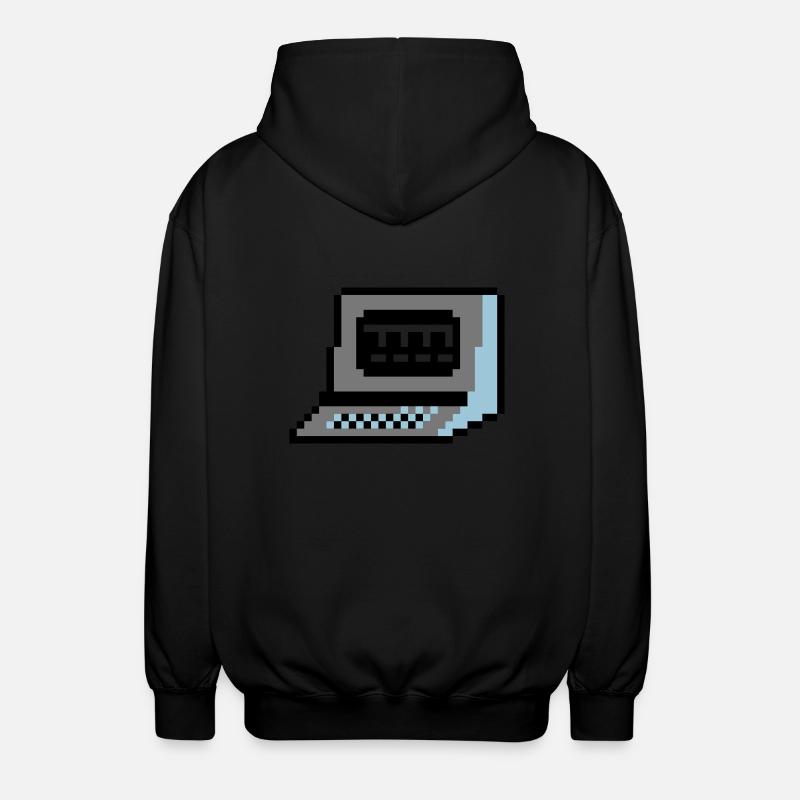 pixelComputer - Unisex Kapuzenjacke - Schwarz