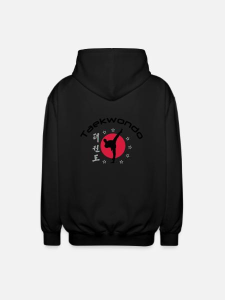 taekwondo_3 - Unisex Hooded Jacket - black