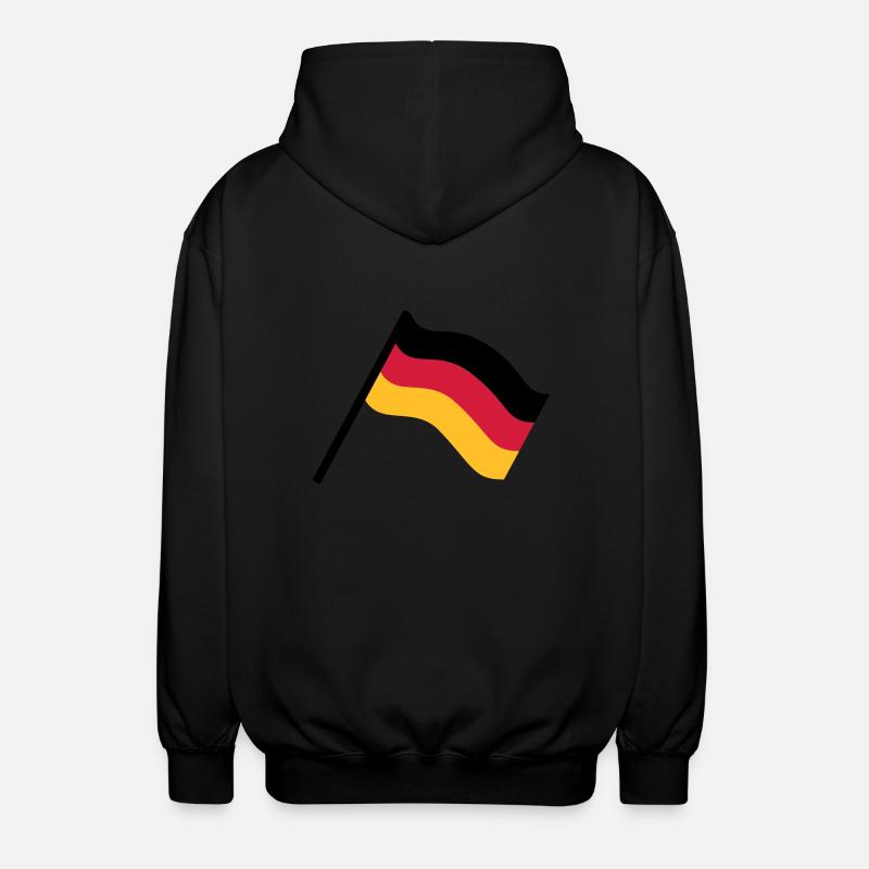Drapeau de l'Allemagne - Veste à capuche unisexe - noir