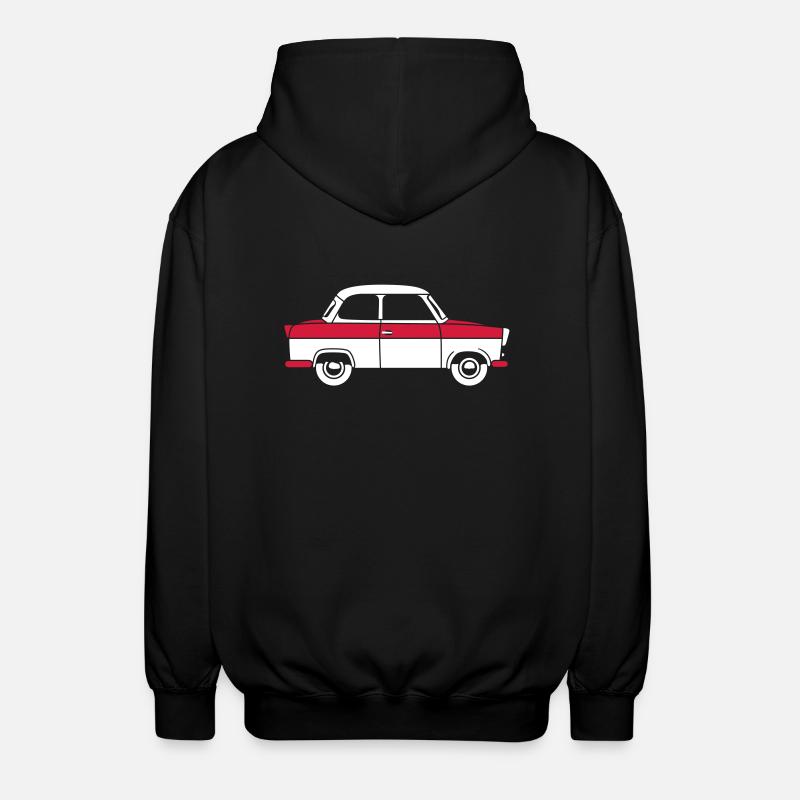 Trabant 500 Coupé 2c - Unisex Hooded Jacket - black