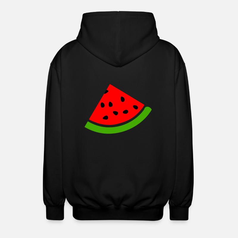 Melon pastèque - Veste à capuche unisexe - noir