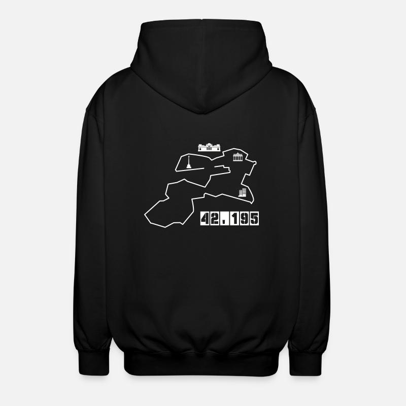 berlin marathon - Unisex Kapuzenjacke - Schwarz