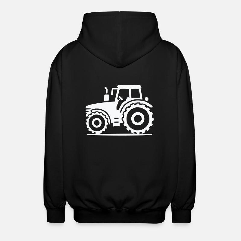 Traktor - Unisex Kapuzenjacke - Schwarz