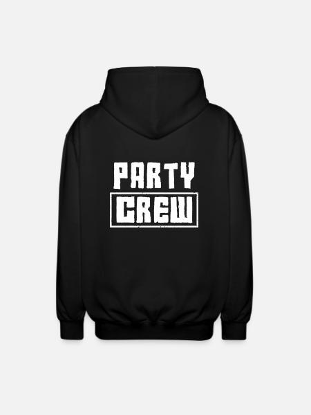 party crew - Unisex Kapuzenjacke - Schwarz