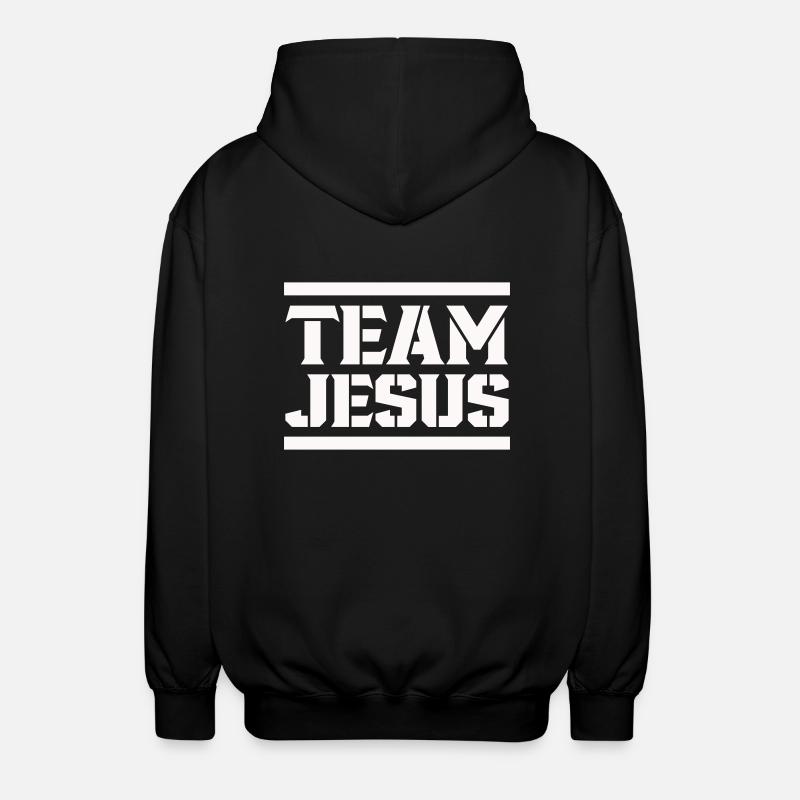 L’équipe de Jésus - Veste à capuche unisexe - noir