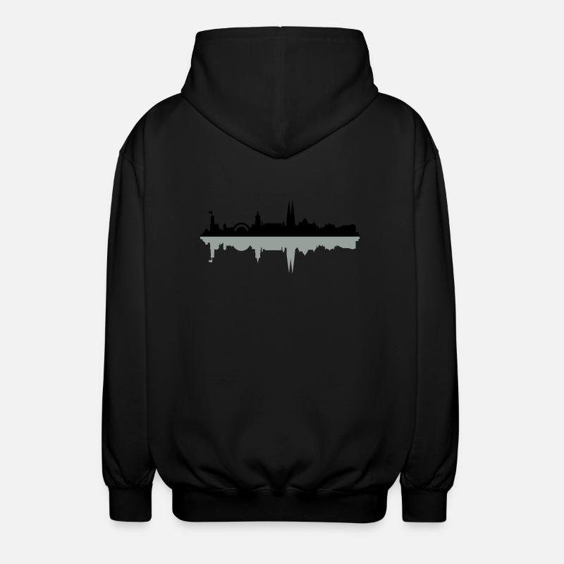 Skyline Bielefeld - Unisex Kapuzenjacke - Schwarz