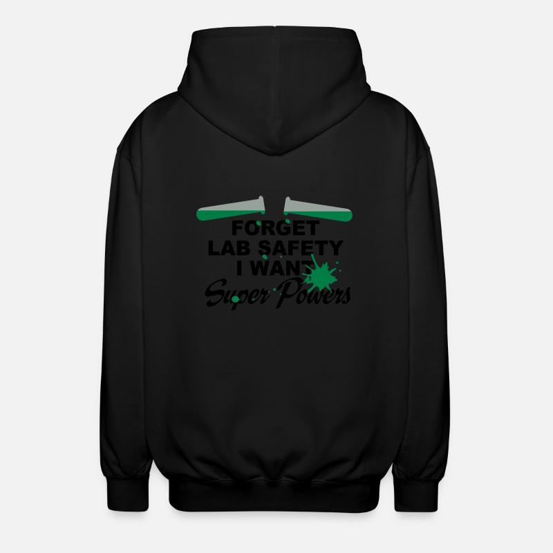 superpowers - Unisex Hooded Jacket - black