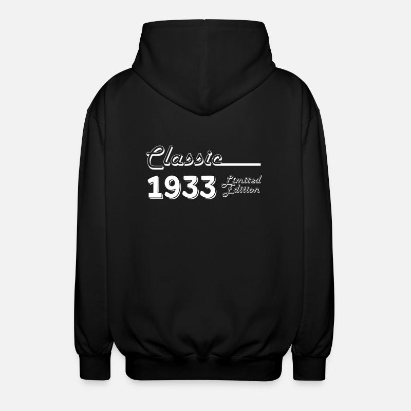 Classic 1933 édition limitée - Veste à capuche unisexe - noir