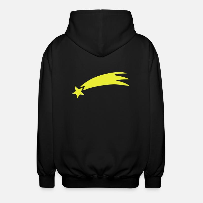 Sternschnuppe - Unisex Kapuzenjacke - Schwarz