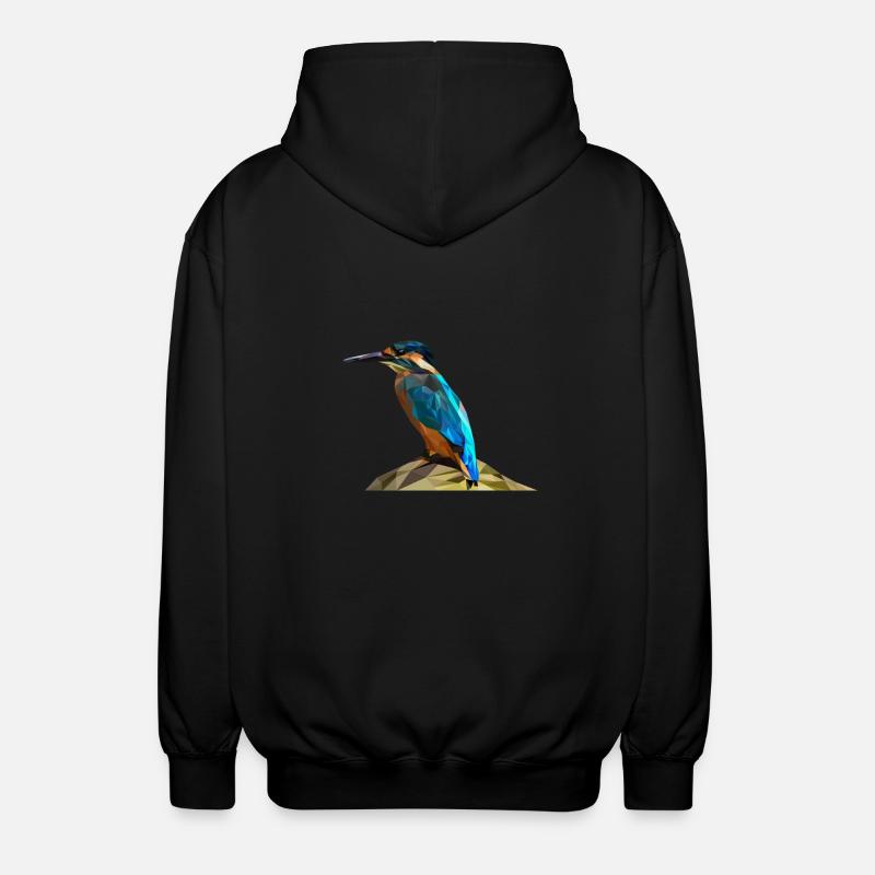 Eisvogel - Unisex Kapuzenjacke - Schwarz