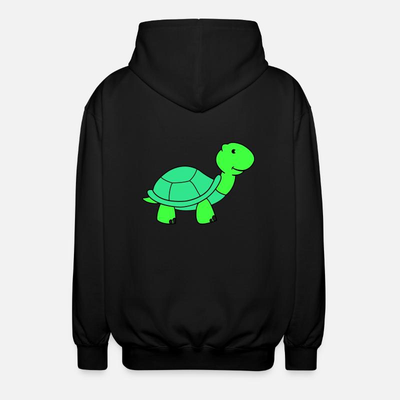 tortue - Veste à capuche unisexe - noir