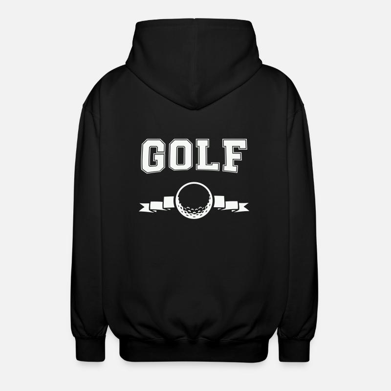 golf logo - Unisex Kapuzenjacke - Schwarz