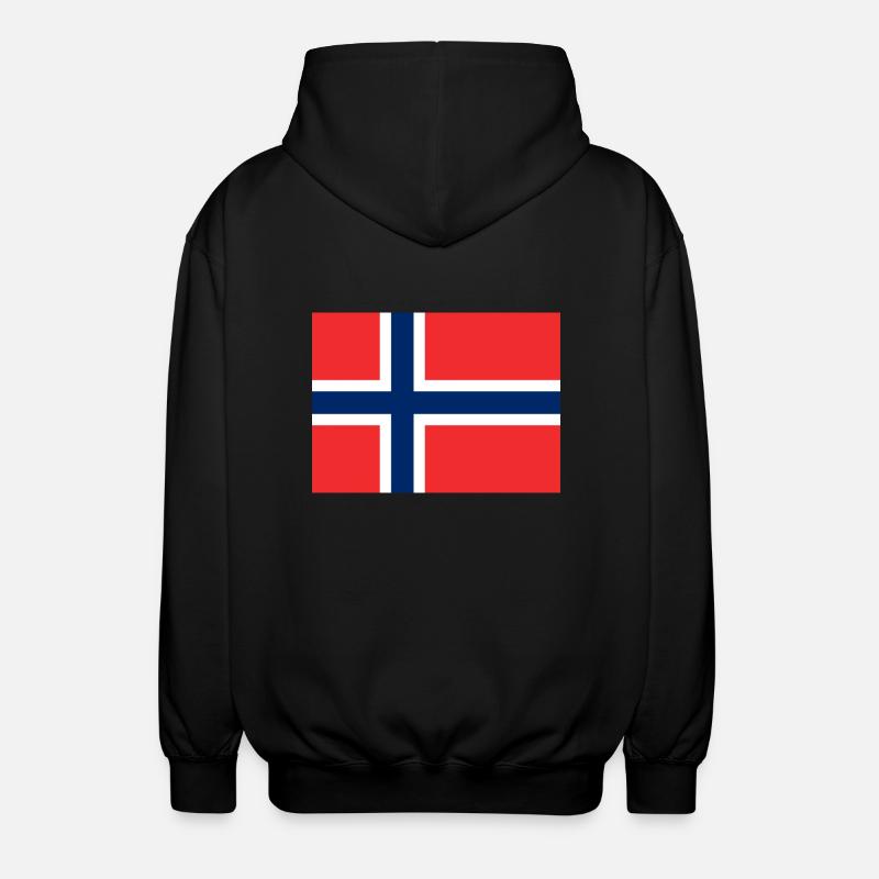 Drapeau Norvège - Veste à capuche unisexe - noir