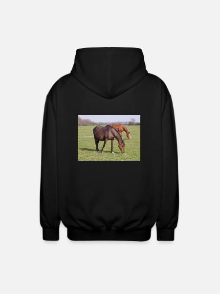 Pferde - Veste à capuche unisexe - noir