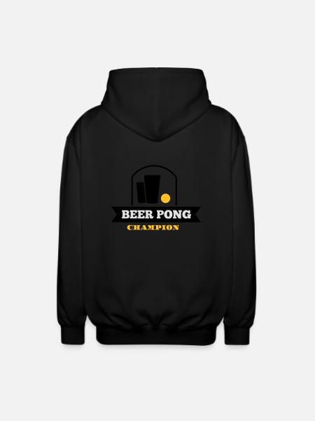 beer pong champion - Unisex Kapuzenjacke - Schwarz