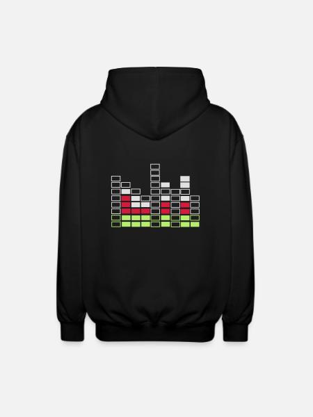Bassline - Unisex Kapuzenjacke - Schwarz