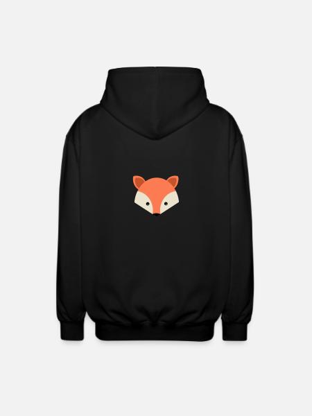 Sweet Fox - Unisex Kapuzenjacke - Schwarz