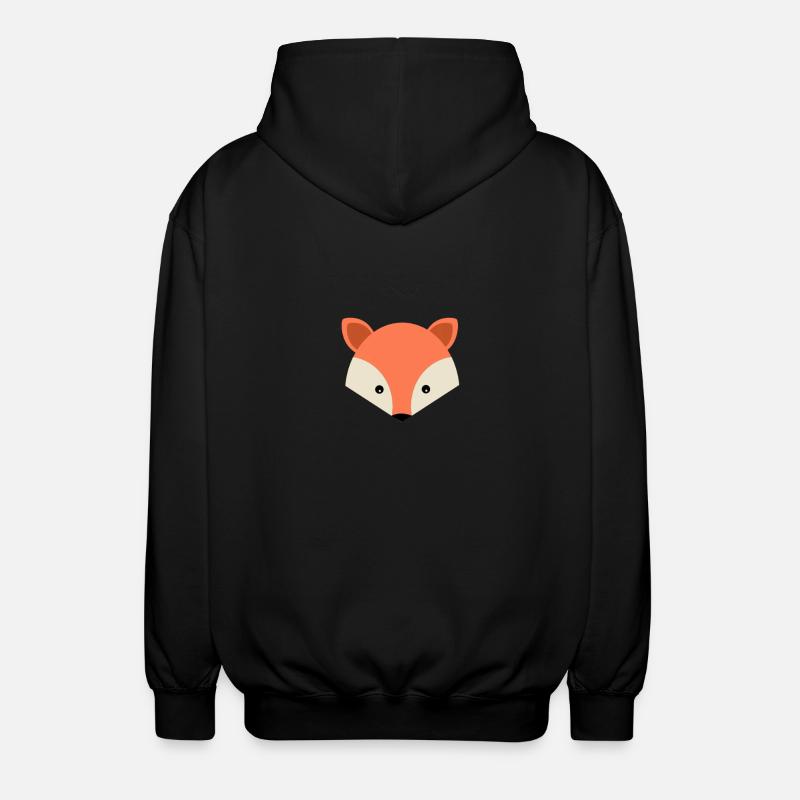 Sweet Fox - Unisex Hooded Jacket - black