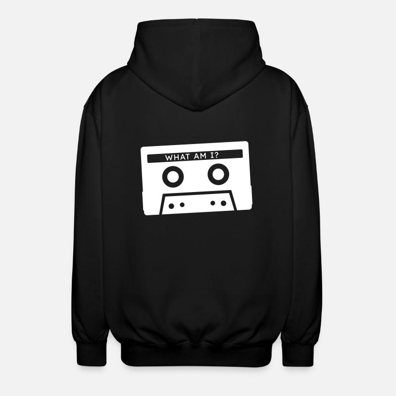 Qu’est-ce qu’une cassette - Veste à capuche unisexe - noir