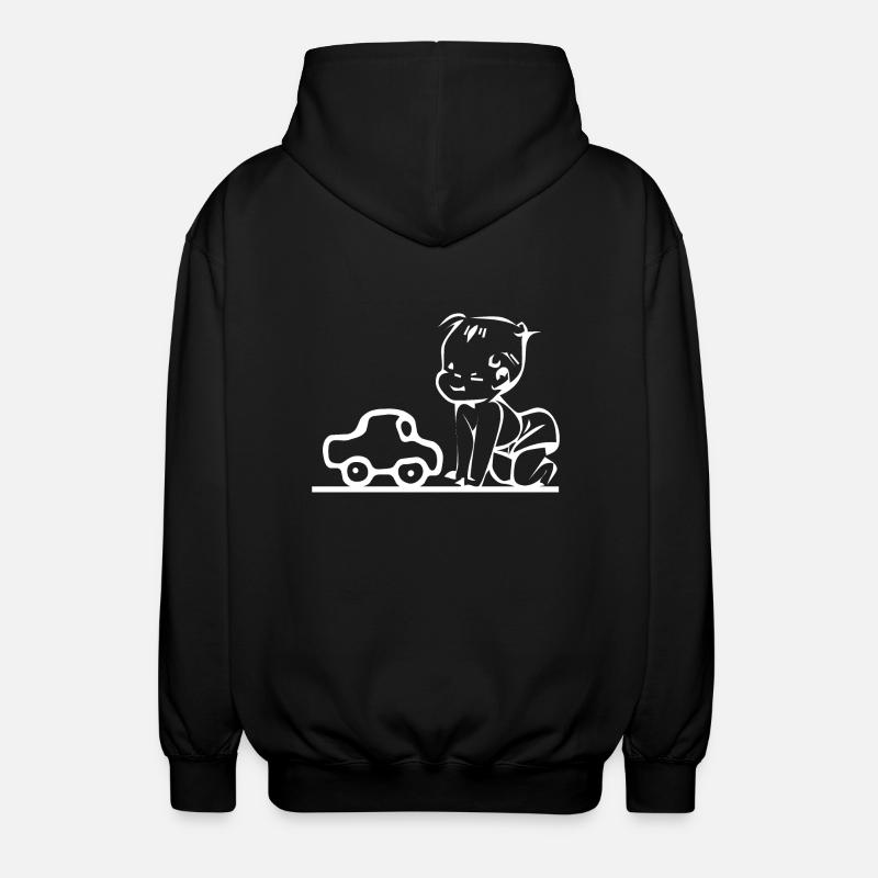 Car - Unisex Hooded Jacket - black