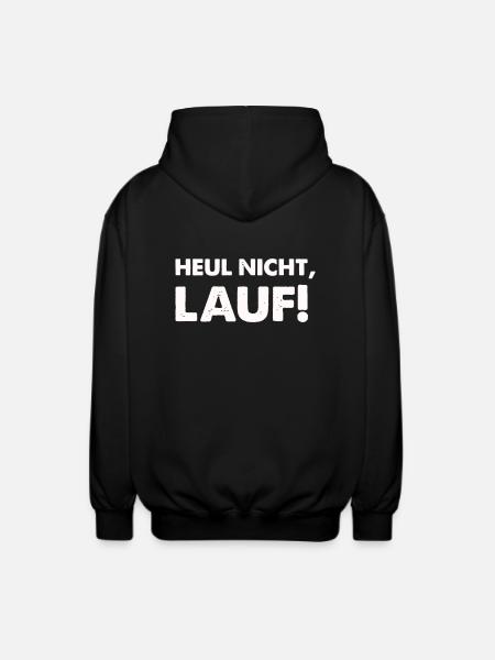 Howl doesn't run - Unisex Hooded Jacket - black