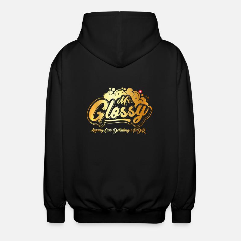 Mr. Glossy - Unisex Hooded Jacket - black