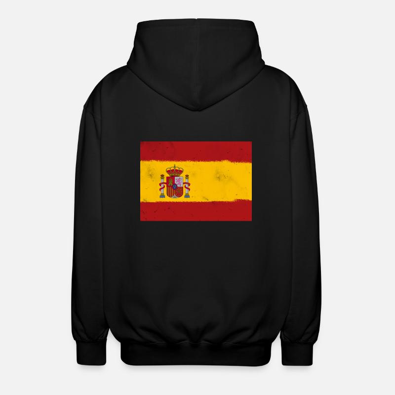 Drapeau de l’Espagne - Veste à capuche unisexe - noir
