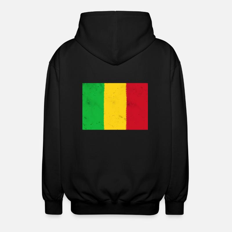 Drapeau du Mali - Veste à capuche unisexe - noir
