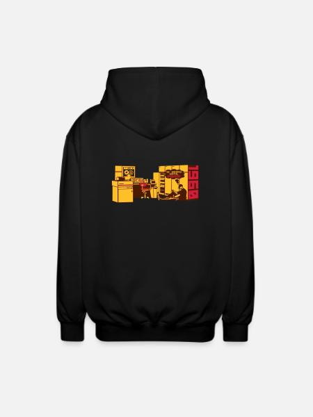 pong1960 - Unisex Hooded Jacket - black