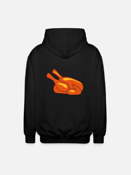 Hähnchen - Unisex Kapuzenjacke - Schwarz