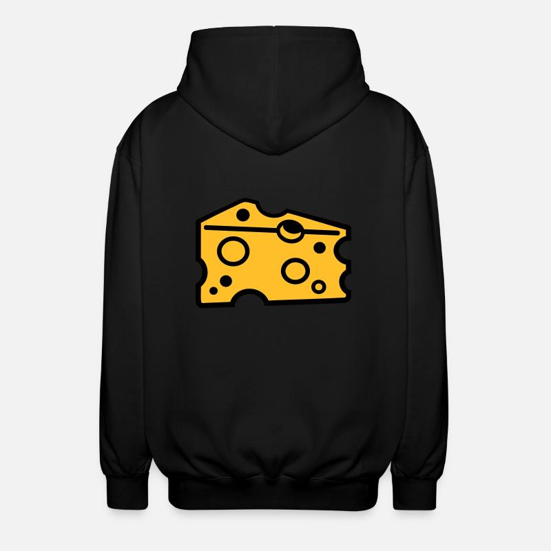 Cheese - Unisex Hooded Jacket - black