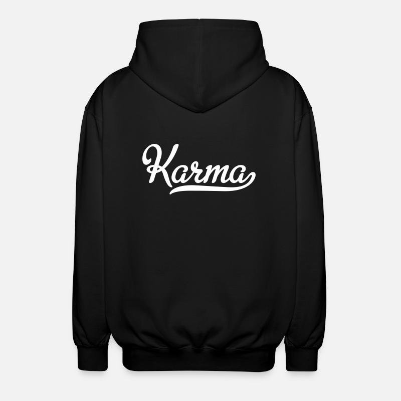 Karma - Unisex Kapuzenjacke - Schwarz