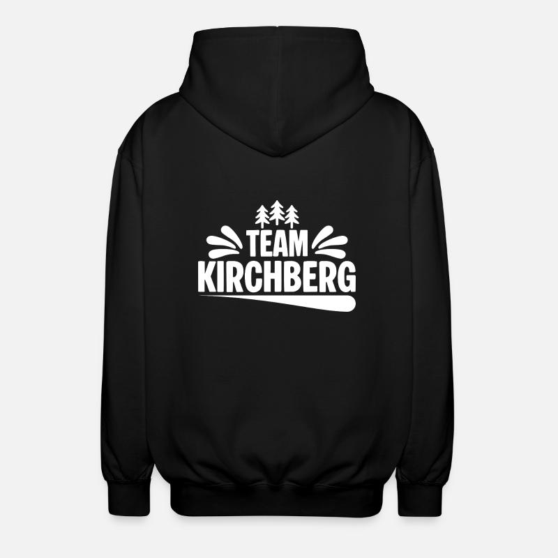 Team Kirchberg - Unisex Kapuzenjacke - Schwarz
