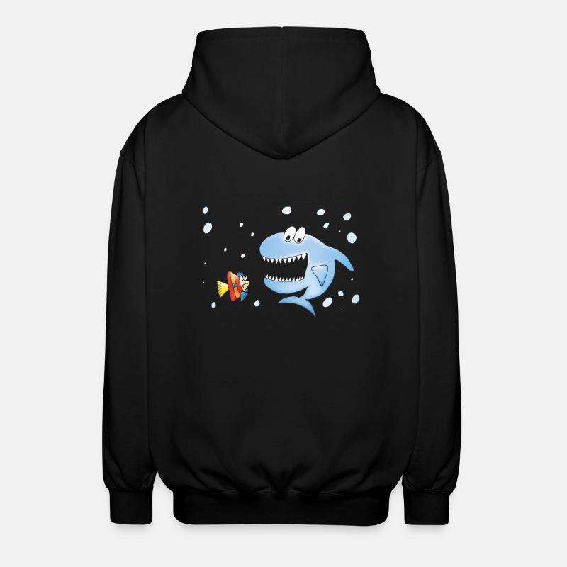 Sharky - Unisex Kapuzenjacke - Schwarz