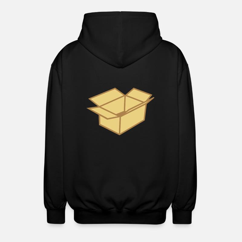 Karton - Unisex Kapuzenjacke - Schwarz