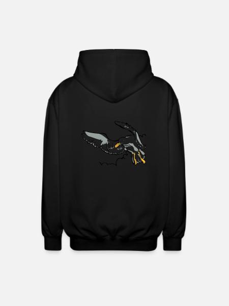 Gull - Veste à capuche unisexe - noir