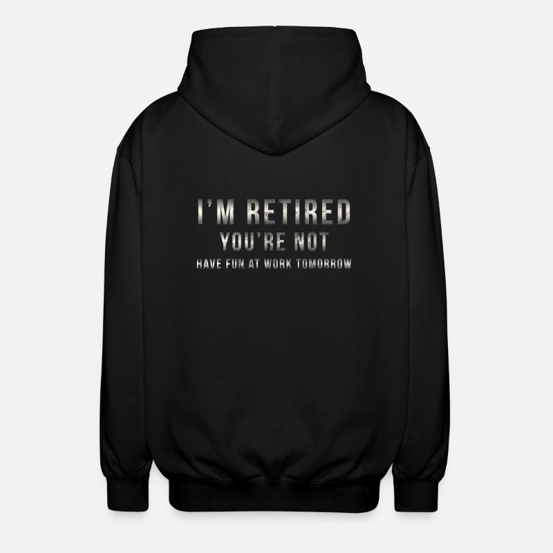 retraité - Veste à capuche unisexe - noir