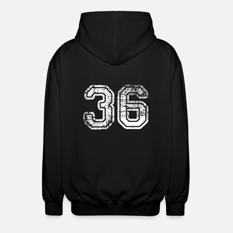 36 - Unisex Kapuzenjacke - Schwarz